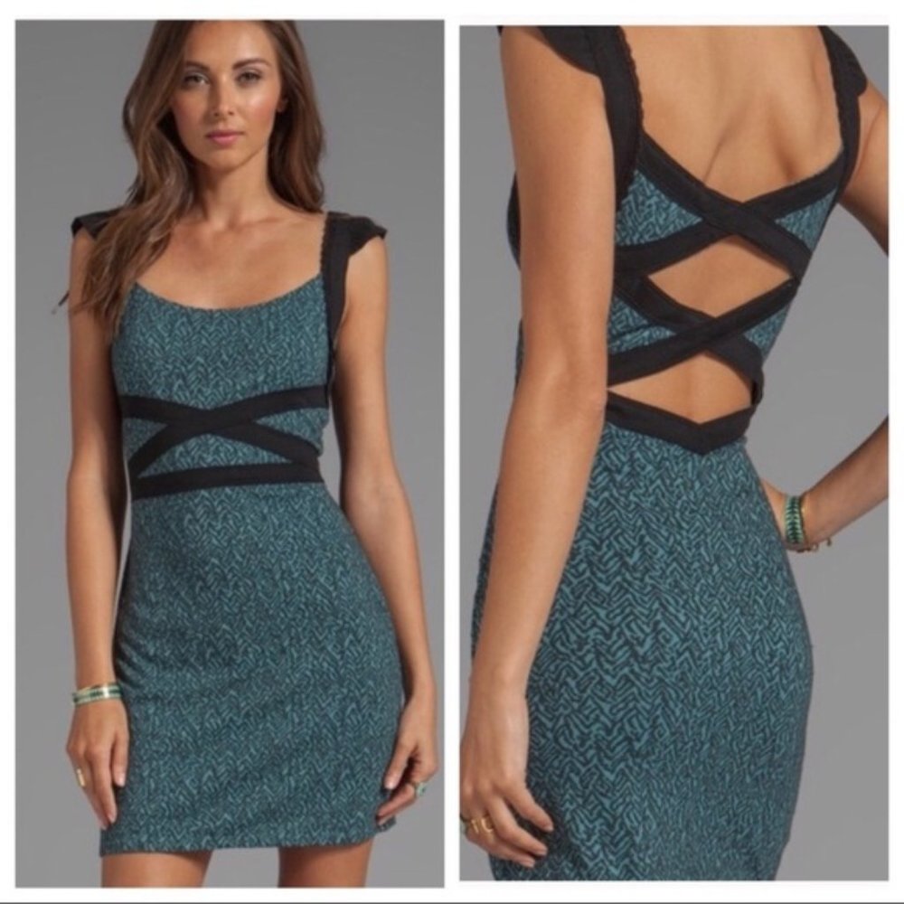 Free People Bodycon Back Cutout Dress (Worn Once!)